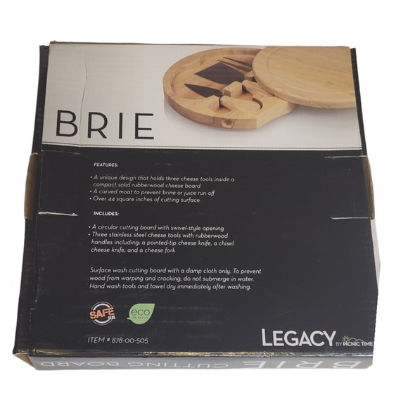 Cheese Board and Tools Set Brie Legacy Picnic Set Colorado Golf Club Engraving - Picture 3 of 6